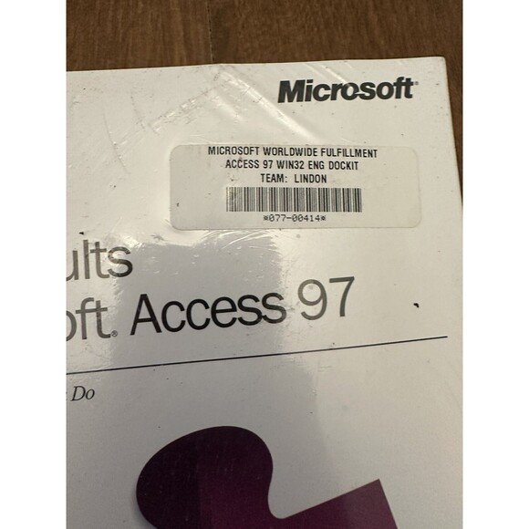 Microsoft Access 97 Vintage Reference Guide Building Applications Book 1997 NOS - Picture 2 of 4